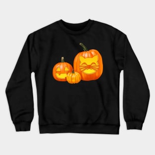 Another Jack-O-Lantern Trio (Black) Crewneck Sweatshirt